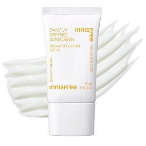NWT- Innisfree Daily UV Defense SPF 36 Korean Face Sunscreen 1.69 Fl Oz